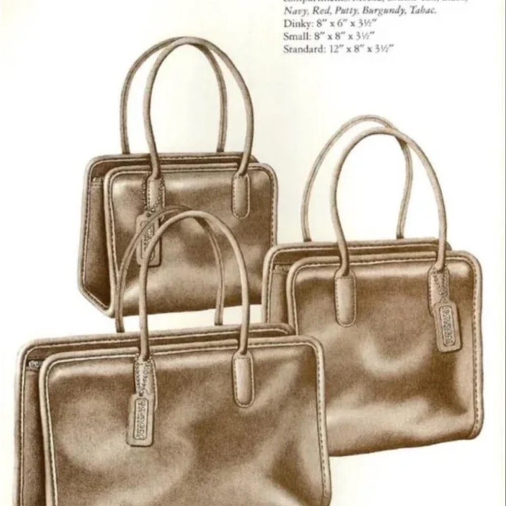Vintage Coach Cashin Standard Tote 9680 Made in NYC brown tan 70s 80s - Picture 4 of 11